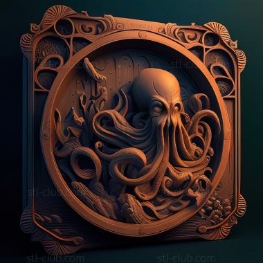 3D модель St Gibbous A Cthulhu Приключенческая игра (STL)